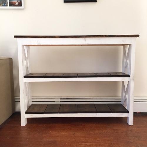 Cottage Chic "X" Console Table