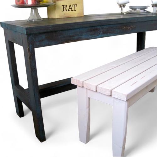 Country Plank Table and Bench