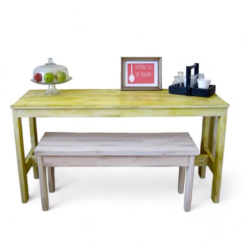 Country Plank Table and Bench