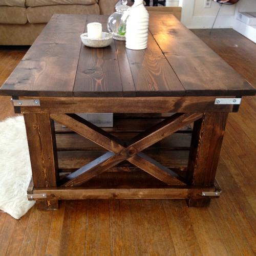 Industrial "X" Coffee Table